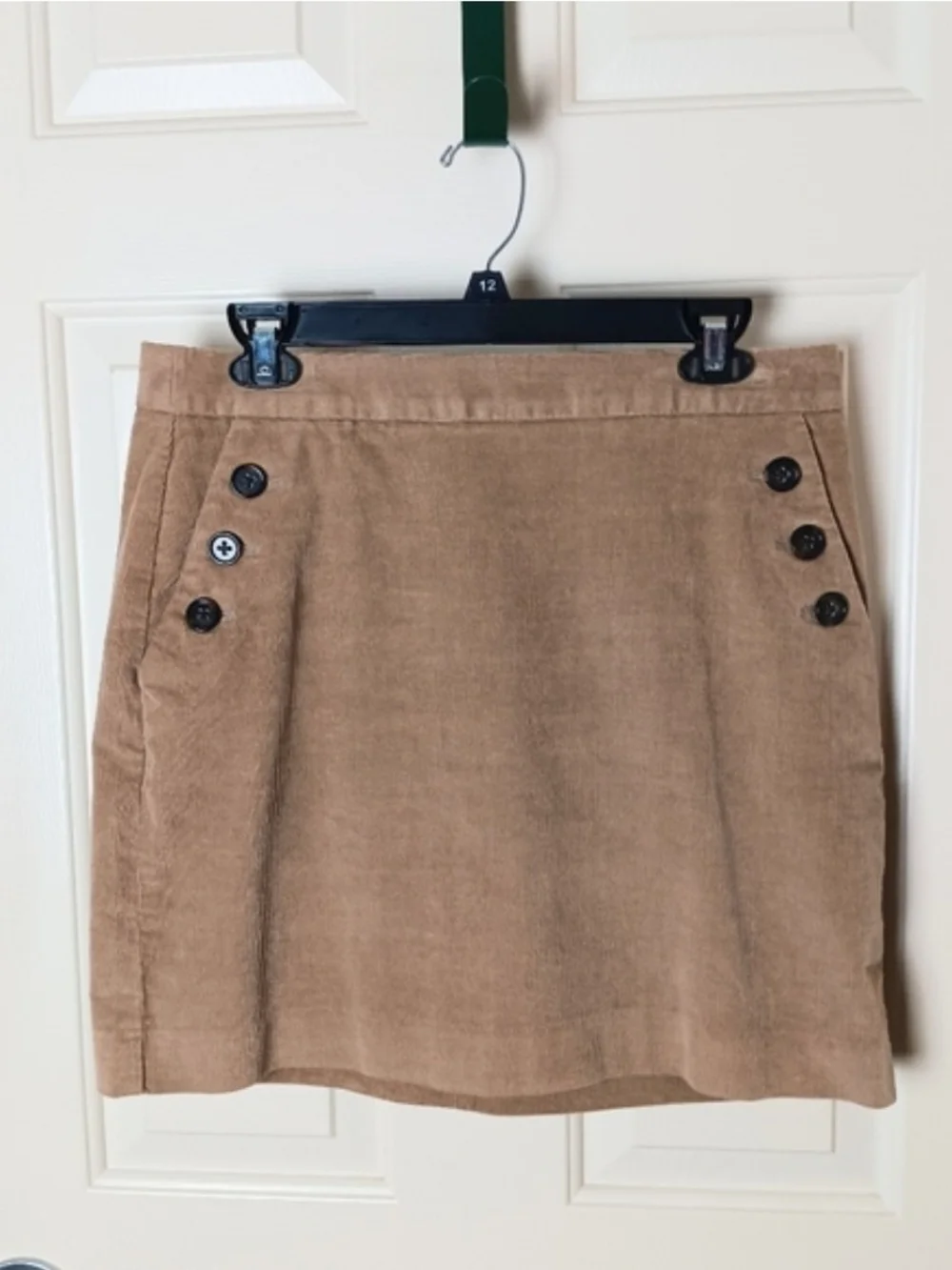 Banana Republic Women Tan Corduroy Mini Skirt Size 8